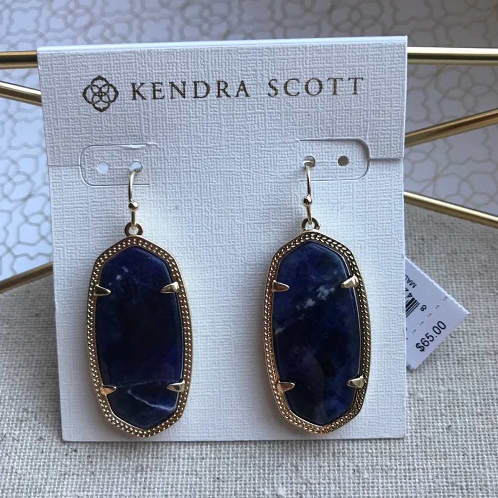 Kendra Scott Elle Earrings in Blue Sodalite